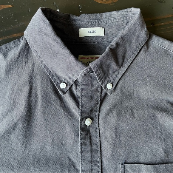 JCrew slim fit gray button up - Picture 4 of 5